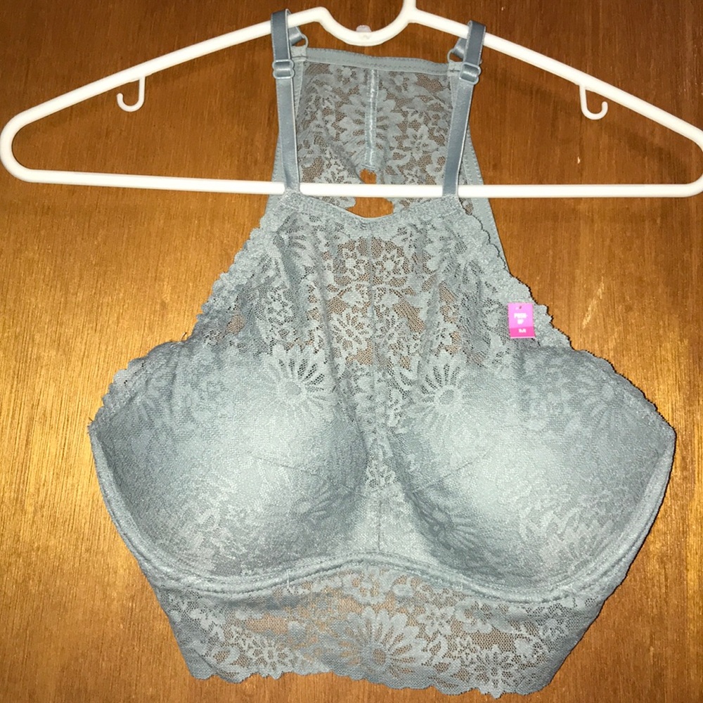 NWT Gray PINK Bralette